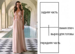 Платье в греческом стиле без выкройки