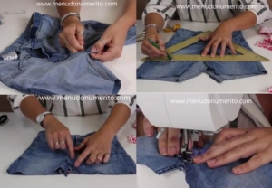 Как сшить юбку из джинсов для девочки